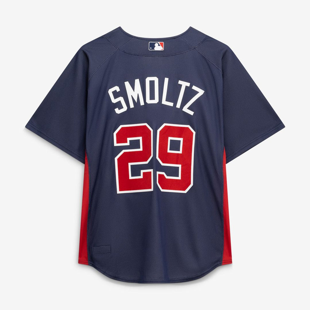John Smoltz Atlanta Braves Mitchell & Ness Authentic Batting Practice Jersey - Navy