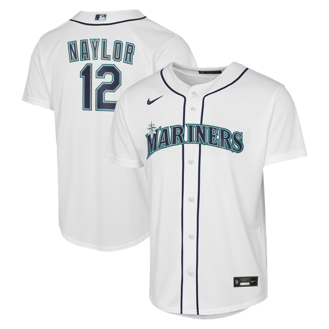 Josh Naylor Seattle Mariners Nike Youth Home Baseline Jersey - White