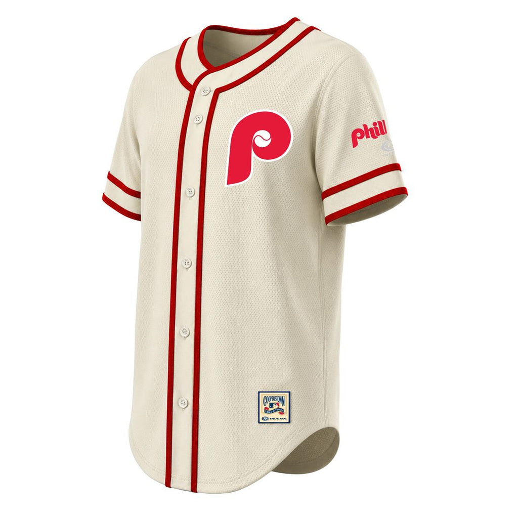 Philadelphia Phillies Stitches Throwback Fashion Jersey - Natural