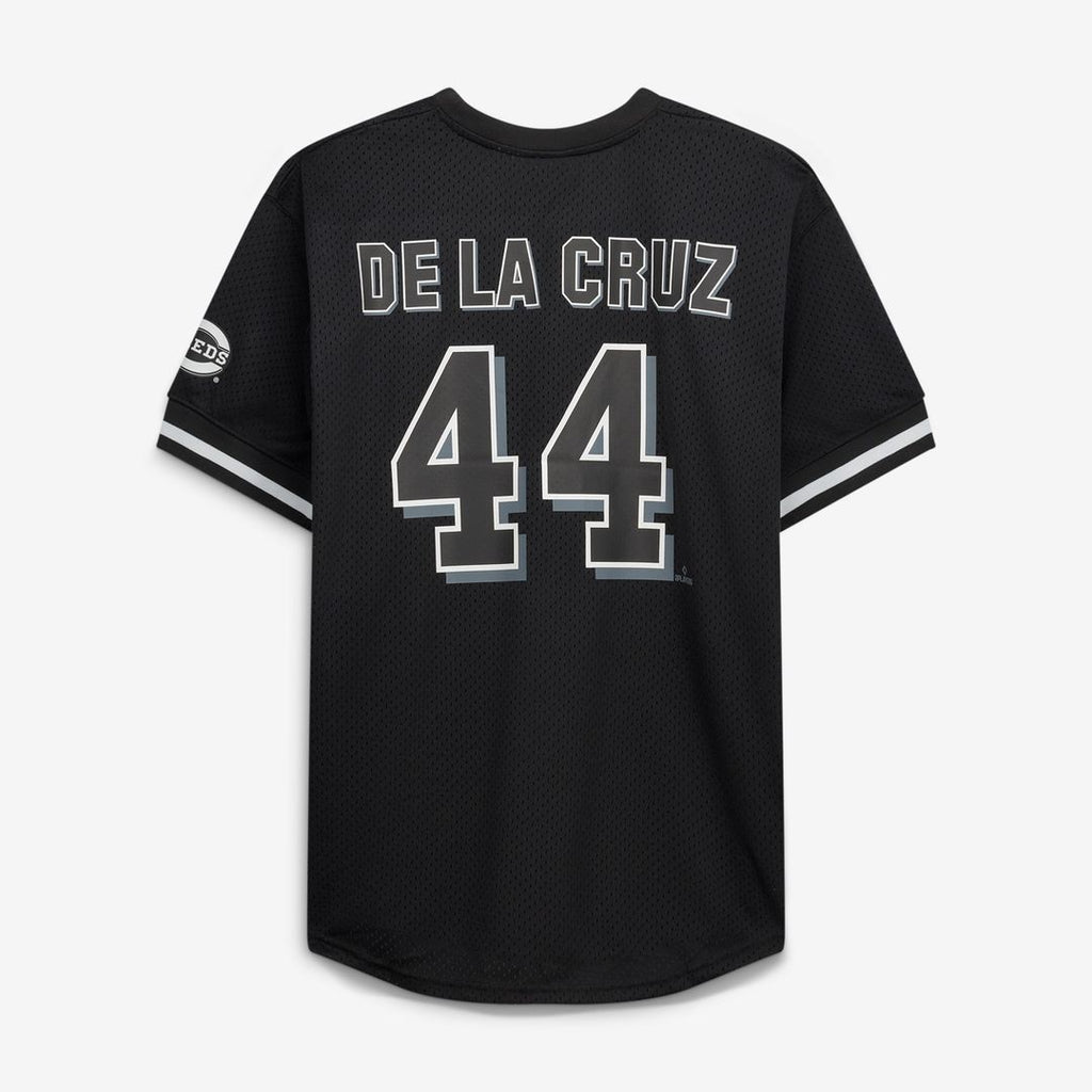 Elly De La Cruz Cincinnati Reds Fanatics Big & Tall Heavyweight Mesh Jersey - Black/White