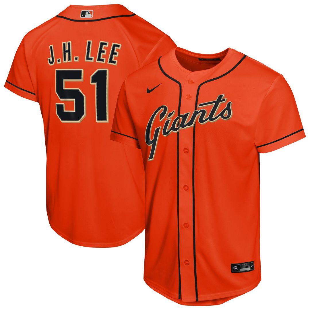 Jung Hoo Lee San Francisco Giants Nike Youth Alternate 2 Replica Jersey - Black
