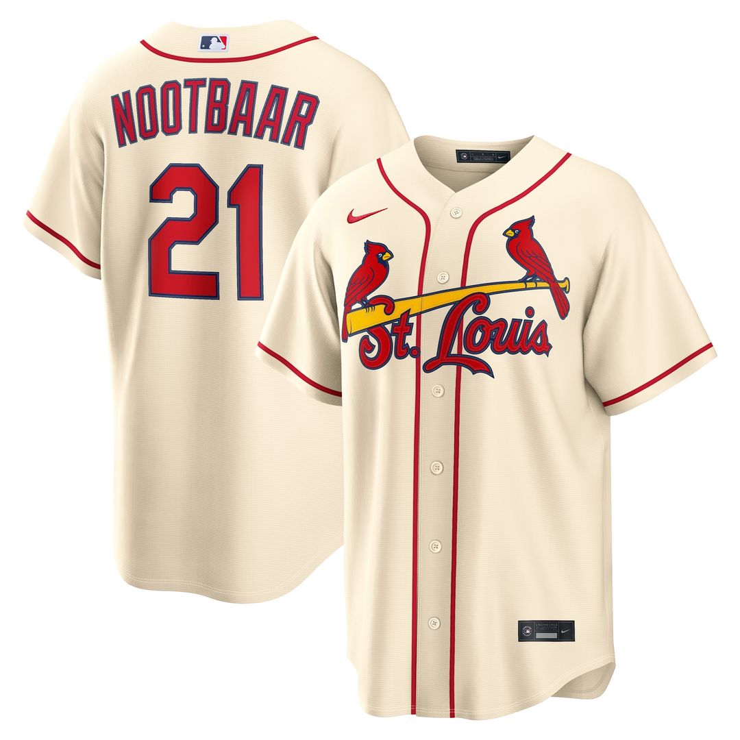 Lars Nootbaar St. Louis Cardinals Nike Alternate Replica Jersey - Cream