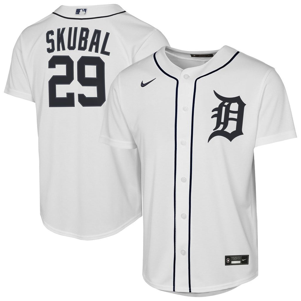 Tarik Skubal Detroit Tigers Nike Youth Home Replica Player Jersey - White