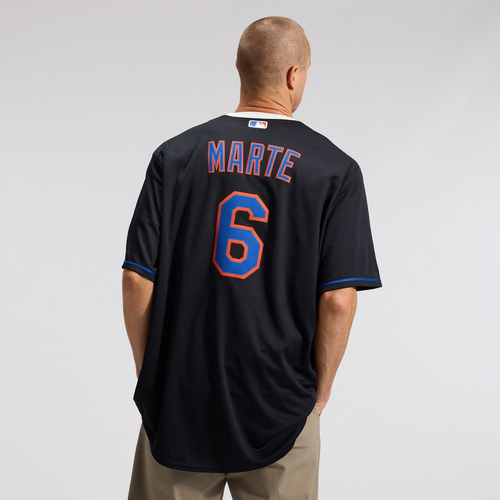 Starling Marte New York Mets Nike Alternate Replica Jersey - Black