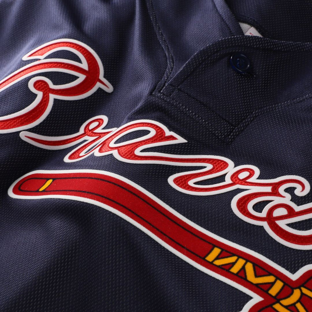 Chipper Jones Atlanta Braves Mitchell & Ness Authentic Batting Practice Jersey - Navy