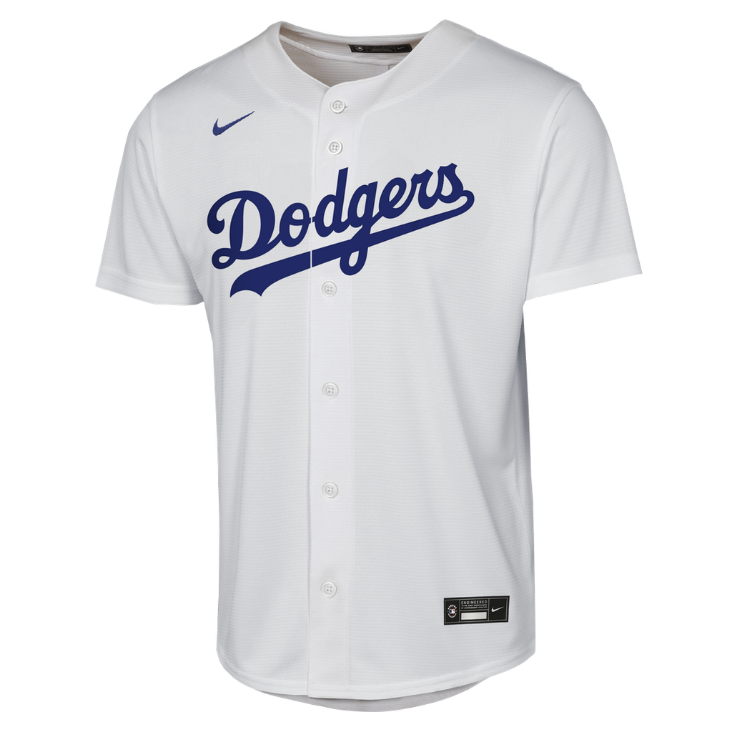 Yoshinobu Yamamoto Los Angeles Dodgers Nike Youth Home Baseline Jersey - White