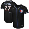 Seiya Suzuki Chicago Cubs Nike Youth Fashion Replica Player Jersey - Black