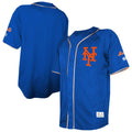 New York Mets Stitches Team Color Full-Button Fashion Jersey - Royal