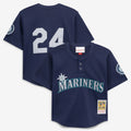 Ken Griffey Jr. Seattle Mariners Mitchell & Ness Toddler Cooperstown Collection Mesh Batting Practice Jersey - Navy