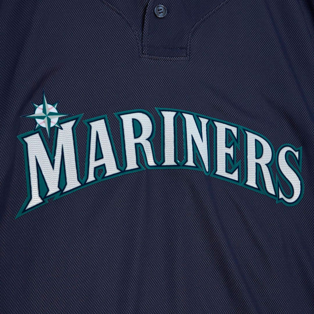 Ichiro Suzuki Seattle Mariners Mitchell & Ness Big & Tall Cooperstown Mesh Batting Practice Jersey - Navy