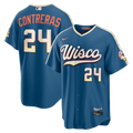 William Contreras Milwaukee Brewers Nike 2026 City Connect Stadium Jersey - Mineral Blue