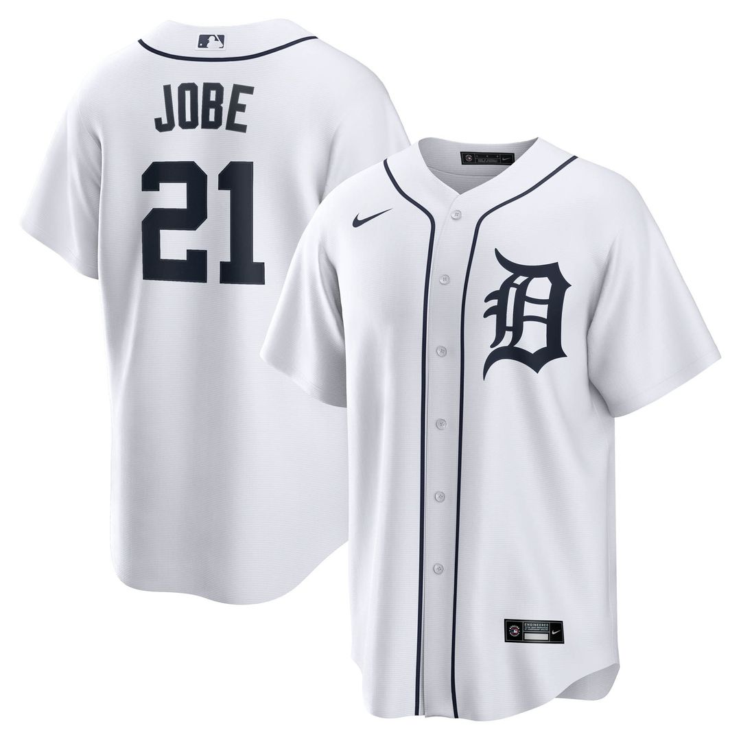 Jackson Jobe Detroit Tigers Nike Home Replica Jersey - White