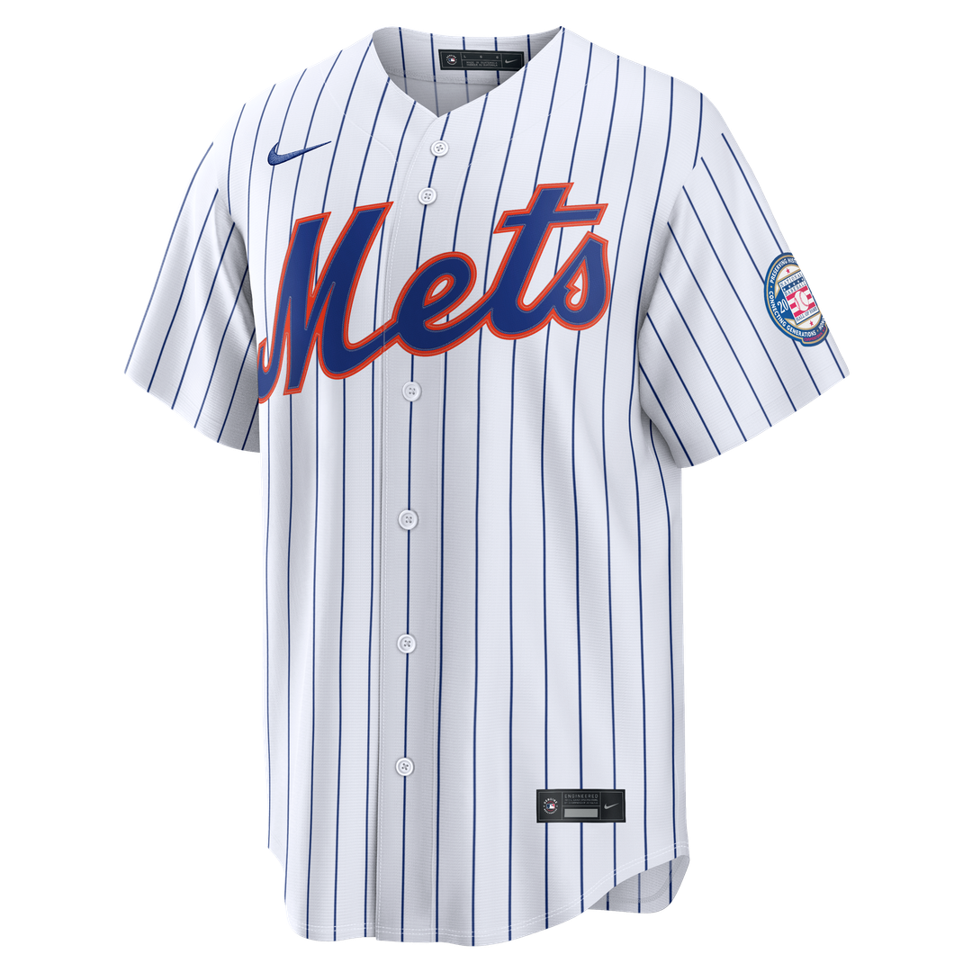 Carlos Beltran New York Mets Nike Home Replica 2026 Hall of Fame Patch Jersey - White