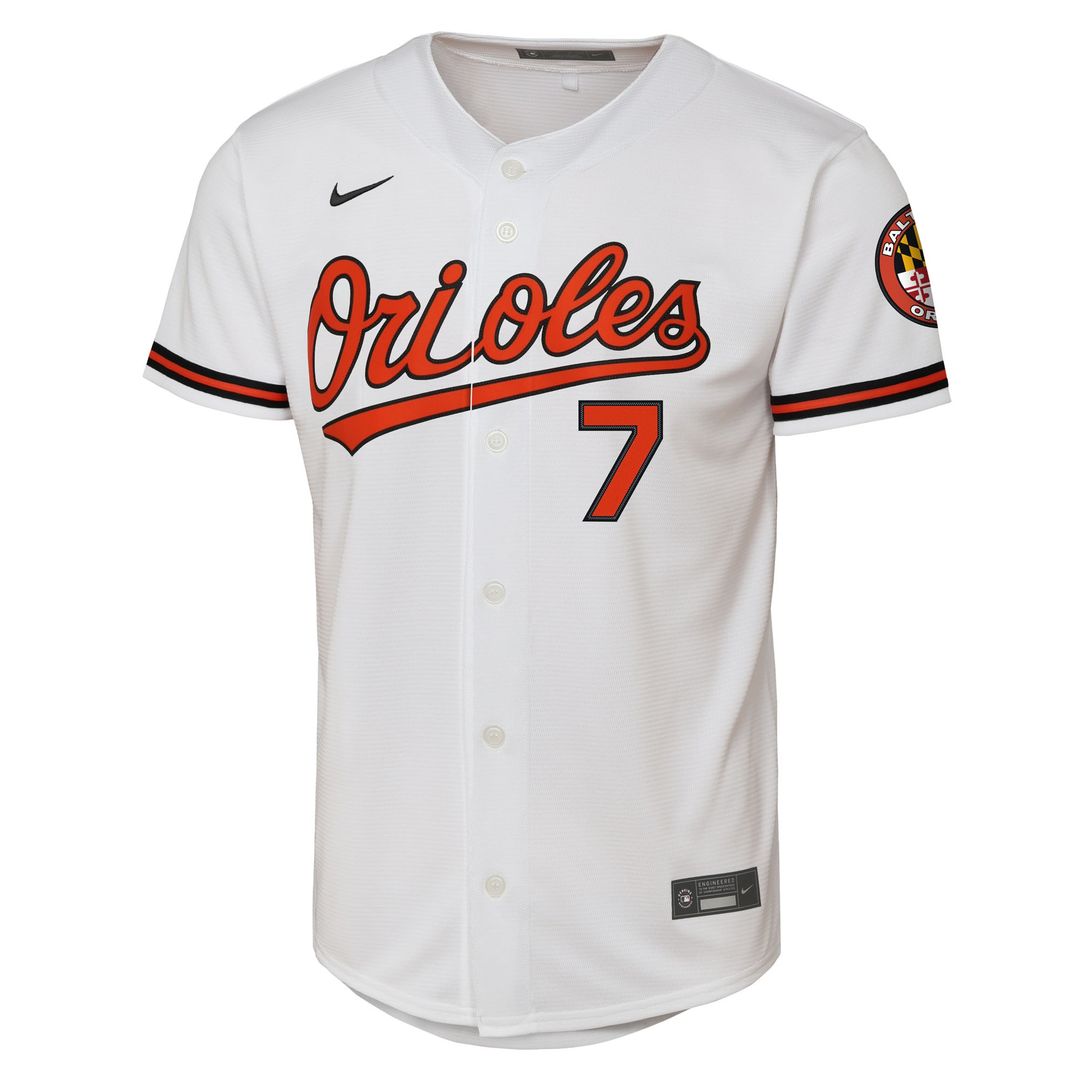 Jackson Holliday Baltimore Orioles Nike Youth Alternate 2 Stadium Player Jersey - Orange