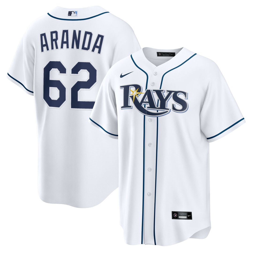 Jonathan Aranda Tampa Bay Rays Nike Home Replica Jersey - White