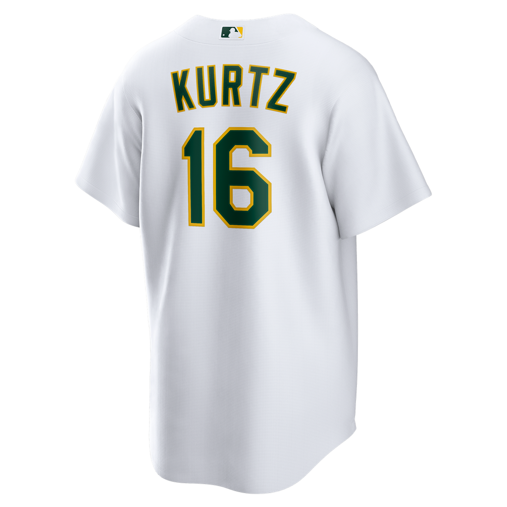 Nick Kurtz Athletics Nike Home Replica Jersey - White