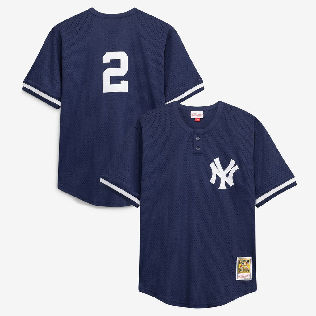 Derek Jeter New York Yankees Mitchell & Ness Big & Tall Batting Practice Replica Player Jersey - Navy