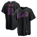 Francisco Lindor New York Mets Nike Alternate Replica Jersey - Black
