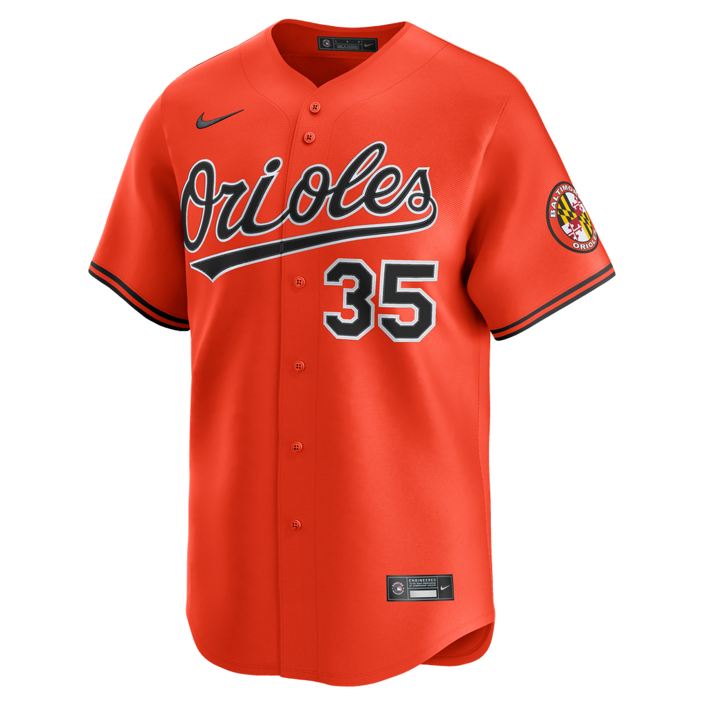 Adley Rutschman Baltimore Orioles Nike 2nd Alternate Limited Player Jersey - Orange