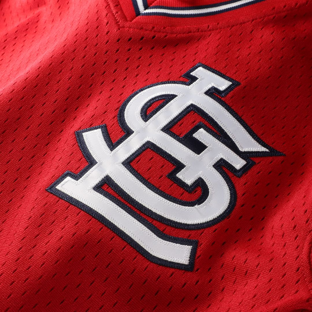 Ozzie Smith St. Louis Cardinals Mitchell & Ness Youth Cooperstown Collection Mesh Batting Practice Jersey - Navy