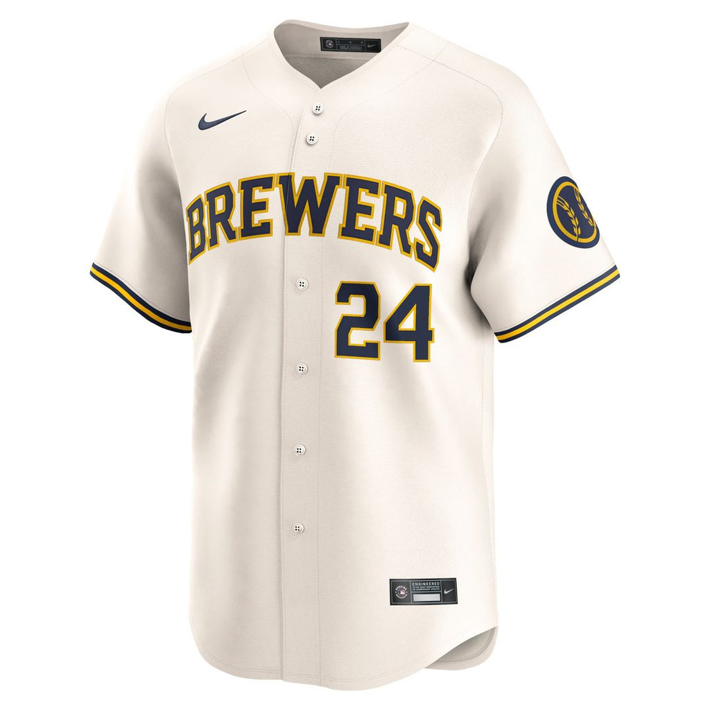 William Contreras Milwaukee Brewers Nike Home Limited Player Jersey - Cream