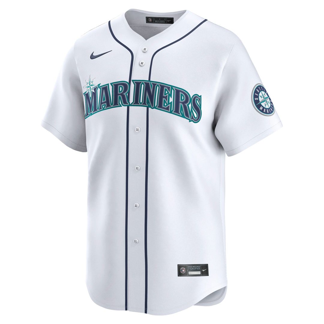 Logan Gilbert Seattle Mariners Nike Home Limited Player Jersey - White
