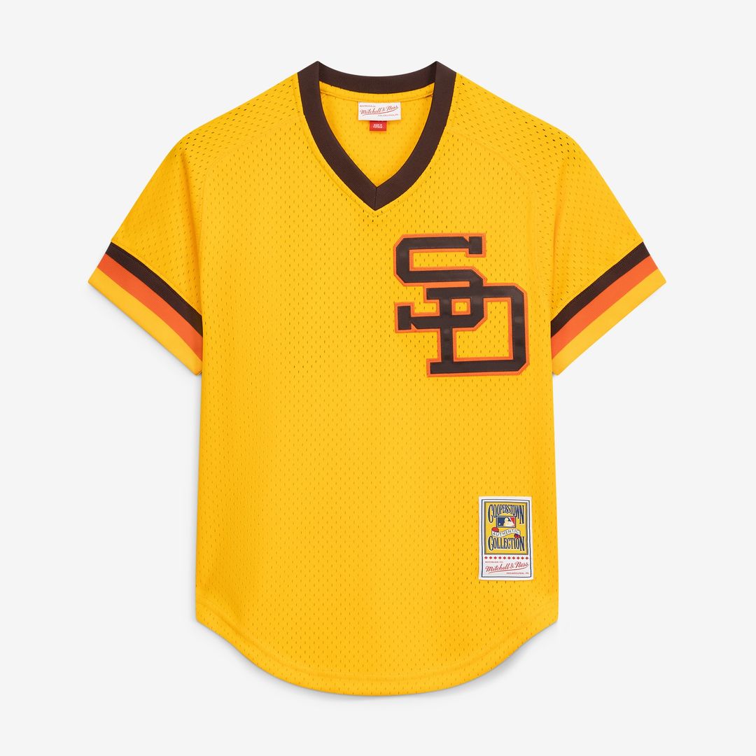Dave Winfield San Diego Padres Mitchell & Ness Authentic Batting Practice Jersey - Gold