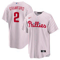 Justin Crawford Philadelphia Phillies Nike Home Replica Jersey - White