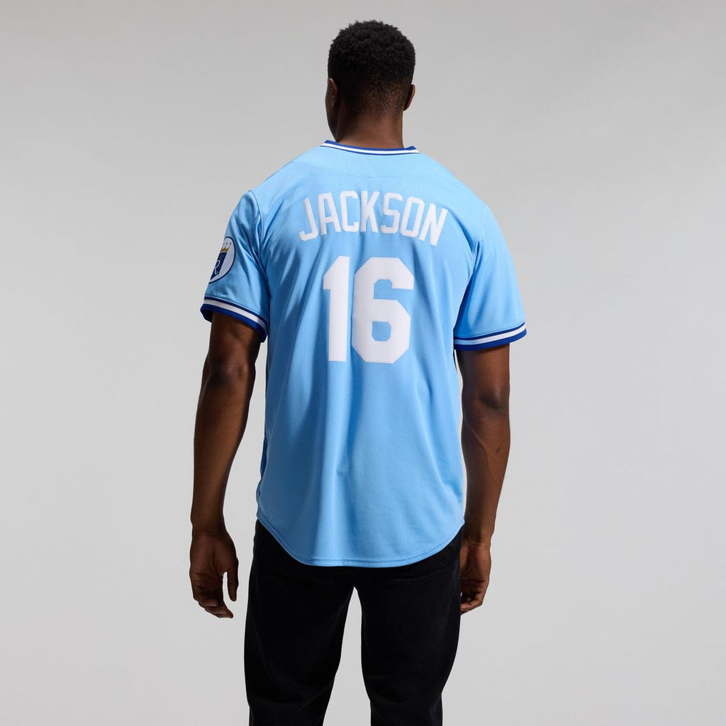 Bo Jackson Kansas City Royals Nike Throwback Cooperstown Collection Limited Jersey - Light Blue