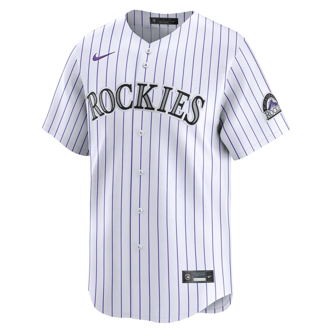 Colorado Rockies Nike Home Limited Player Jersey - White