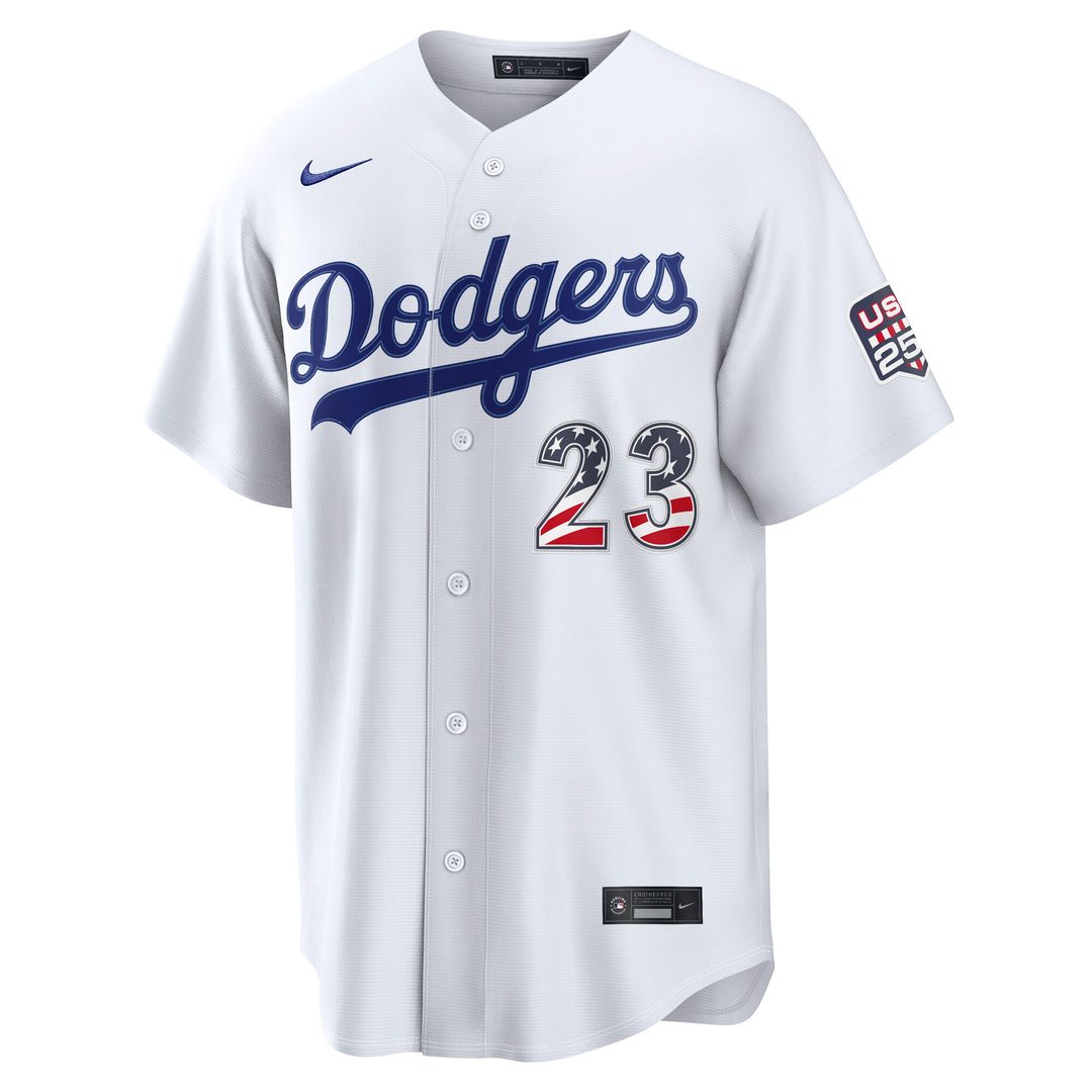 Kyle Tucker Los Angeles Dodgers Nike USA 250 Fourth of July Home Stadium Jersey - White