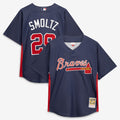 John Smoltz Atlanta Braves Mitchell & Ness Authentic Batting Practice Jersey - Navy