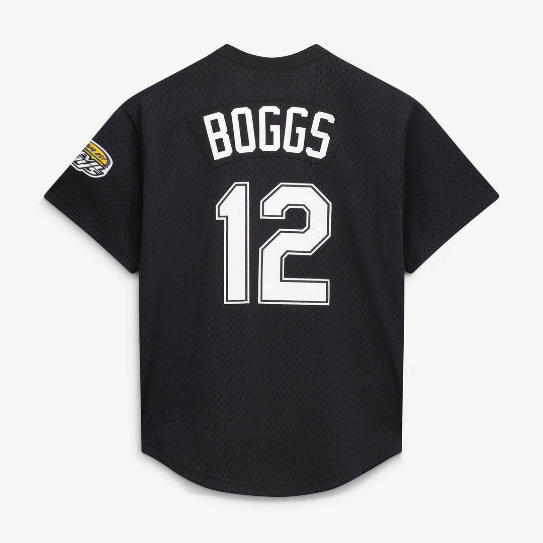 Wade Boggs Tampa Bay Rays Mitchell & Ness Authentic Batting Practice Jersey - Black