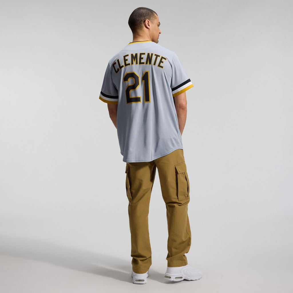 Roberto Clemente Pittsburgh Pirates Nike Throwback Cooperstown Collection Limited Jersey - Gray