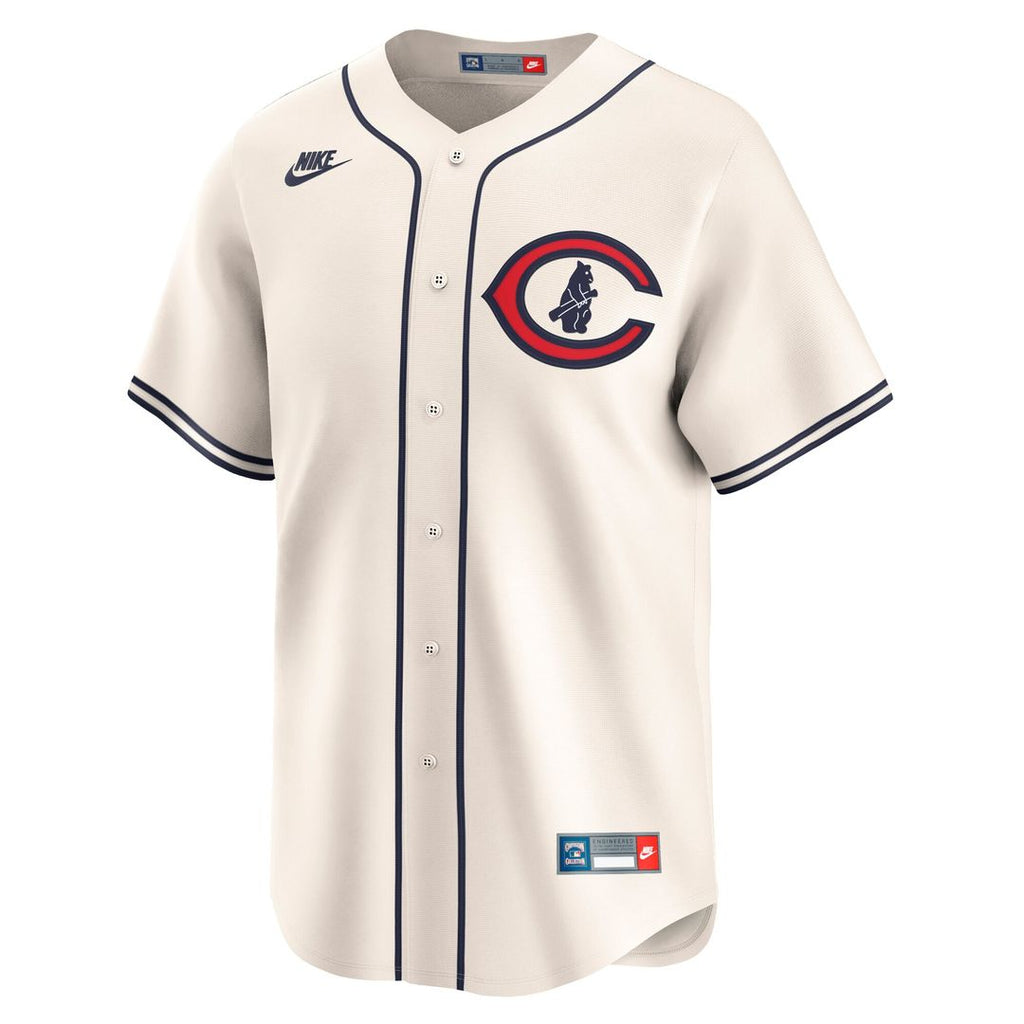 Seiya Suzuki Chicago Cubs Nike Throwback Cooperstown Collection Limited Jersey - Cream