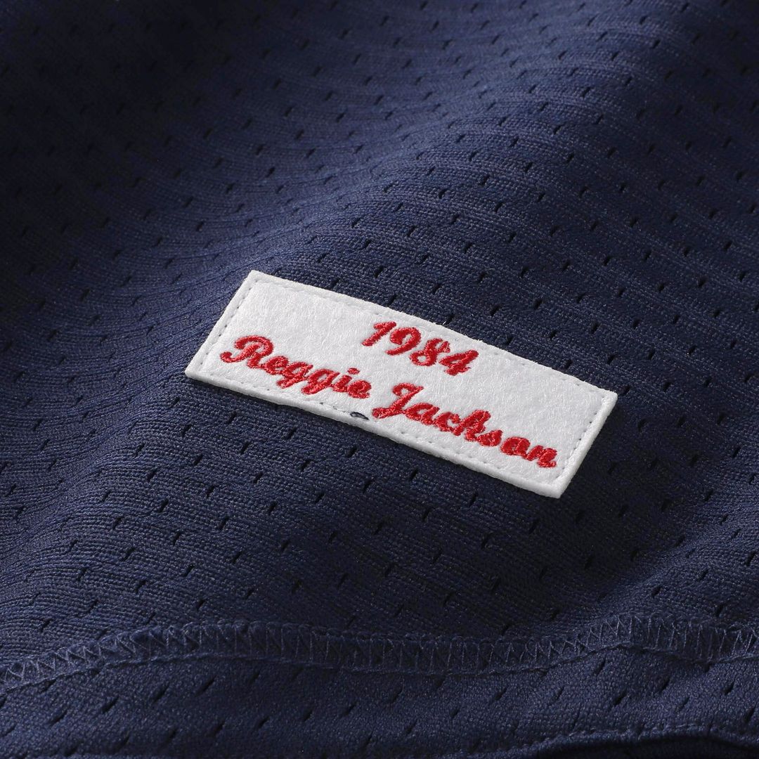 Reggie Jackson California Angels Mitchell & Ness Authentic Batting Practice Jersey - Navy