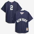 Derek Jeter New York Yankees Mitchell & Ness Authentic Batting Practice Jersey - Navy