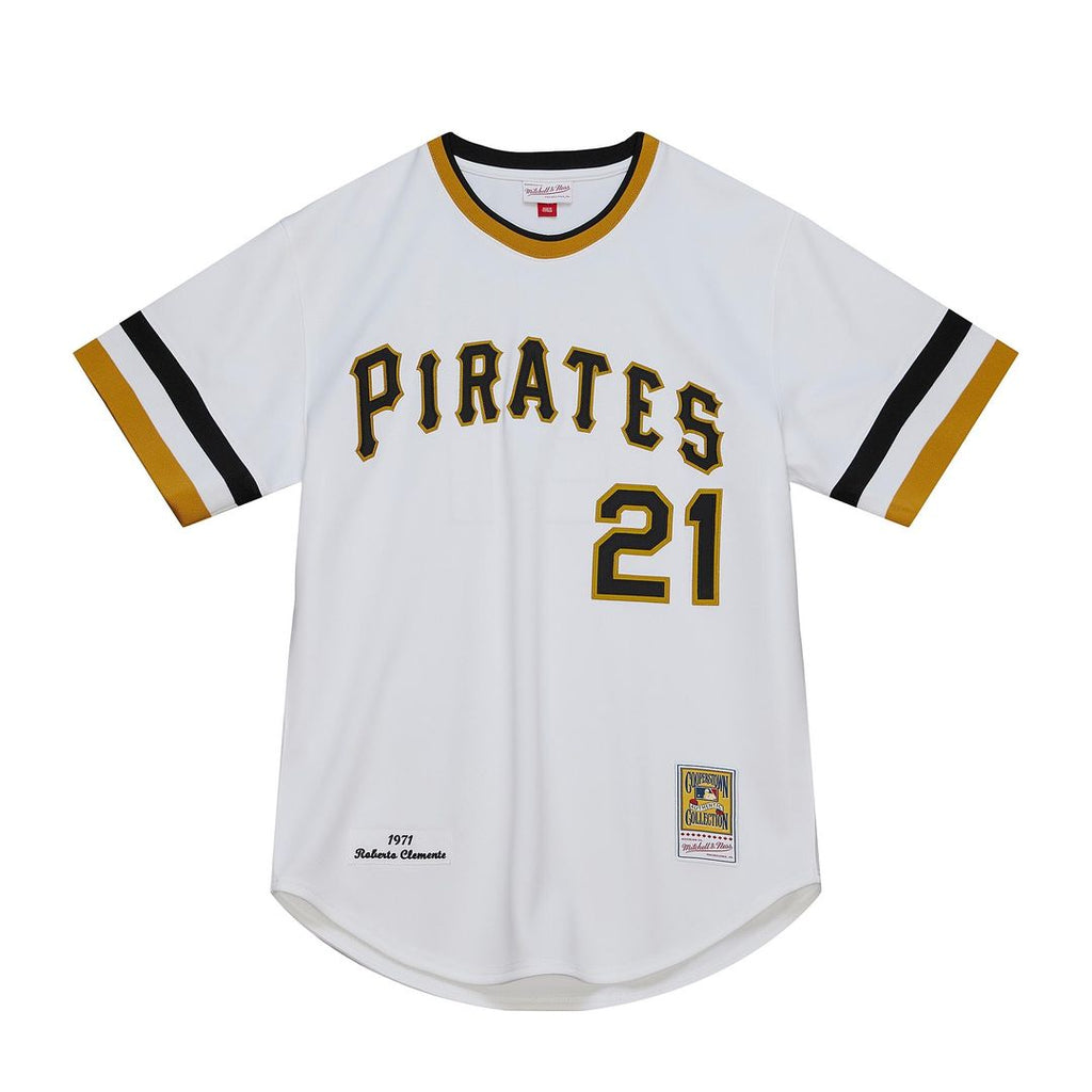 Roberto Clemente Pittsburgh Pirates Mitchell & Ness Cooperstown Collection Authentic Jersey - White