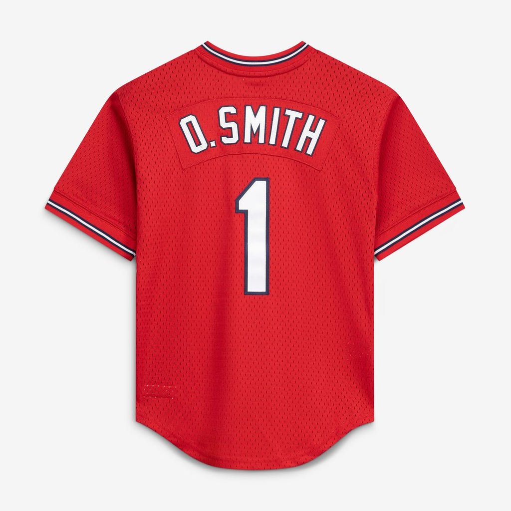 Ozzie Smith St. Louis Cardinals Mitchell & Ness Authentic Batting Practice Jersey - Scarlet