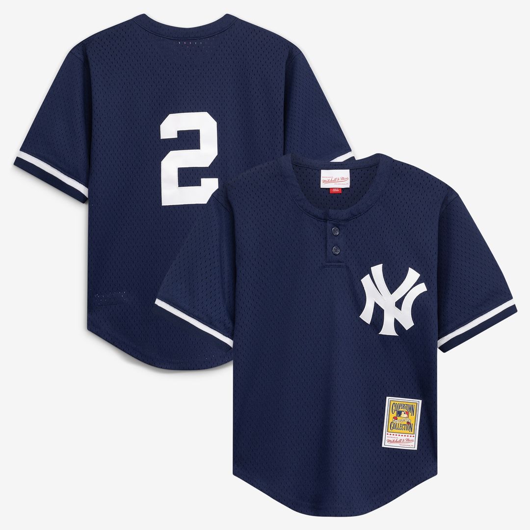 Derek Jeter New York Yankees Mitchell & Ness Preschool Cooperstown Collection Mesh Batting Practice Jersey - Navy