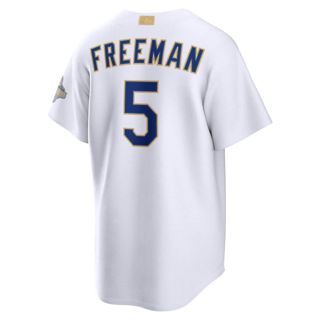 Freddie Freeman Los Angeles Dodgers Nike 2026 Gold Collection Stadium Jersey - White