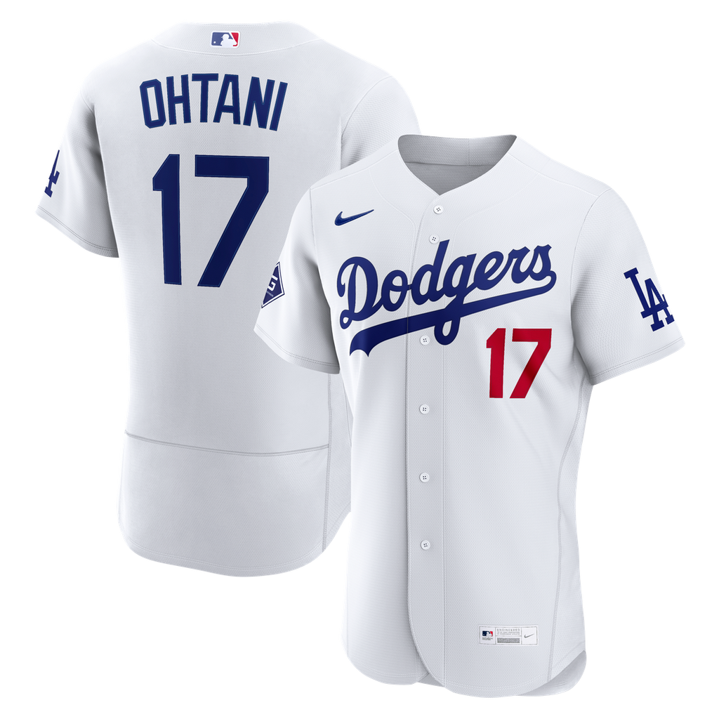 Shohei Ohtani Los Angeles Dodgers Nike Home Authentic Sponsor Patch Jersey - White