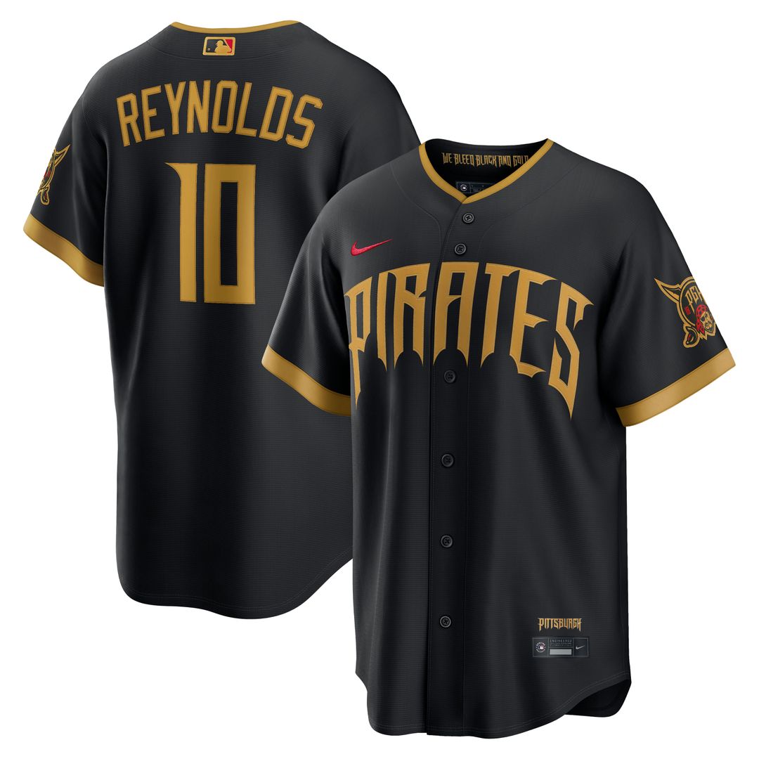 Bryan Reynolds Pittsburgh Pirates Nike 2026 City Connect Stadium Jersey - Black