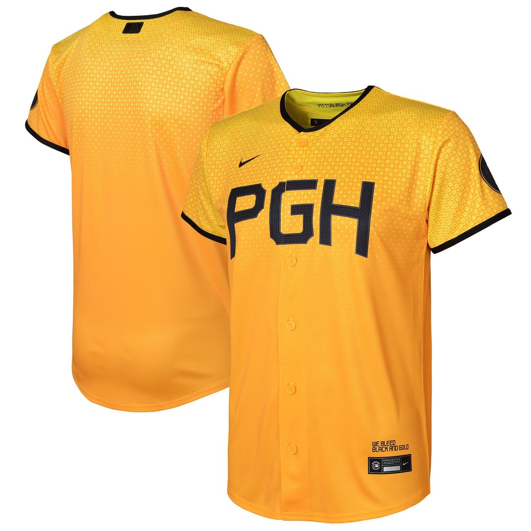 Pittsburgh Pirates Nike Toddler City Connect Replica Jersey - Gold