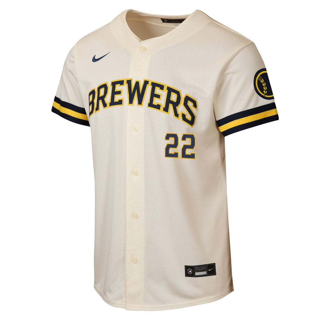 Christian Yelich Milwaukee Brewers Nike Youth Road Stadium Jersey - Powder Blue