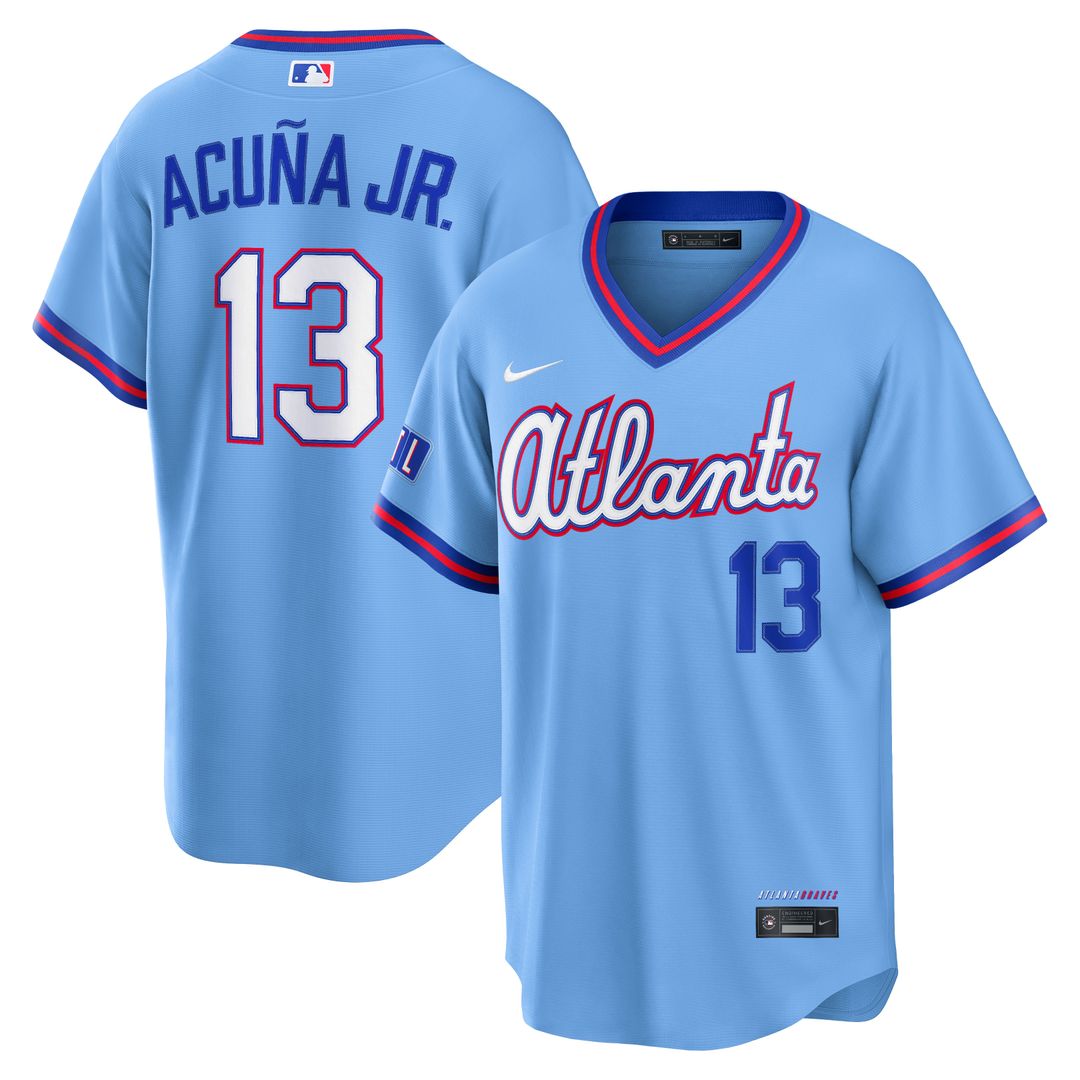 Ronald Acuña Jr. Atlanta Braves Nike 2026 City Connect Stadium Jersey - Powder Blue