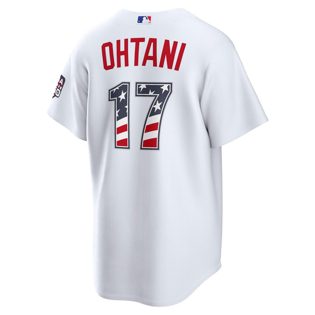 Shohei Ohtani Los Angeles Dodgers Nike USA 250 Fourth of July Home Stadium Jersey - White