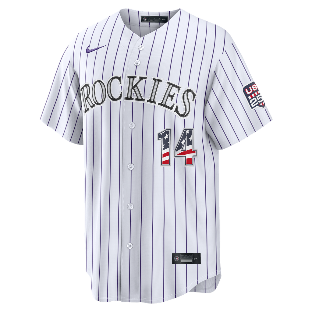 Ezequiel Tovar Colorado Rockies Nike USA 250 Fourth of July Home Stadium Jersey - White