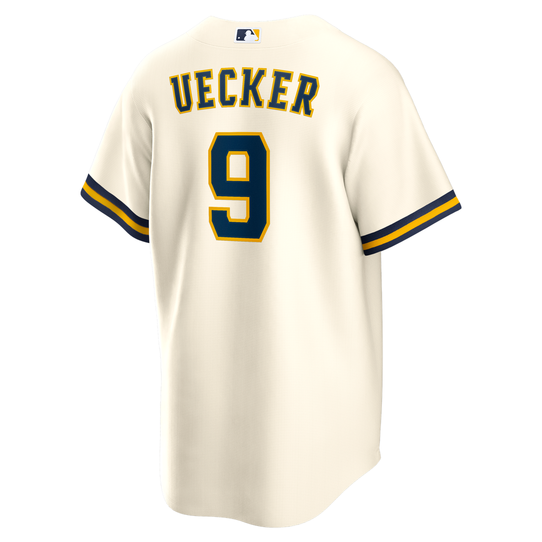 Bob Uecker Milwaukee Brewers Nike Home Retired Player Replica Jersey - Cream