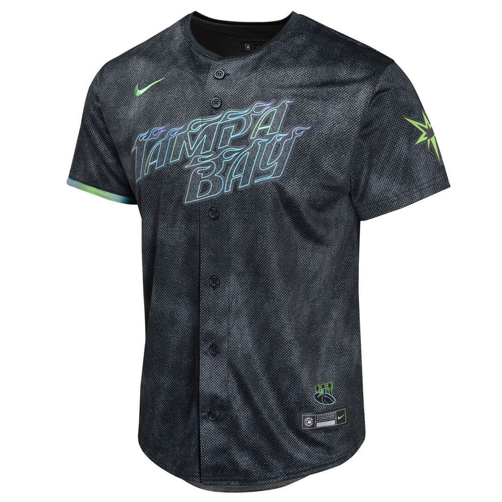 Shane McClanahan Tampa Bay Rays Nike Youth 2024 City Connect Limited Player Jersey - Charcoal
